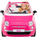 Barbie Fiat 500 mit Puppe - Rosa