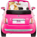 Barbie Fiat 500 mit Puppe - Rosa