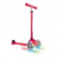 Roller für Kinder mit LED-Licht, Primo - Rot