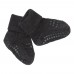 Rutschfeste Socken wolle, Größe 17-19 (6-12 Monate) - Dunkelgrau melange