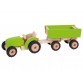 Traktor mit Anhänger - grün