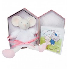 Meiya & Alvin - Teddybär Mini Meiya mit Gummikopf und Buch