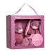 Geschenkbox mit Kaninchen & Babytuch, pink