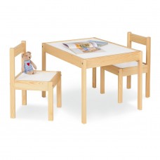 Tisch- und Stuhlset für Kinder, Olaf - lackiert