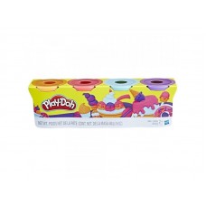 Play-Doh, 4 Eimer - Pastell Mix