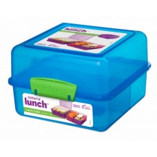 Brotdose lunch cube blau - 1,4 liter