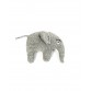 Gestrickte Elefantenrassel - Grau