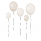 Wallstories - Luftballons, Sand / Weiß