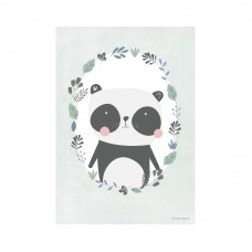 Plakat A3, Panda Minze / Weiß