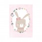 Plakat A3, Kaninchen rosa / weiß